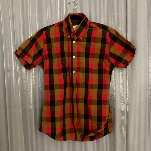Checked Button Down Short Sleeved Shirt - Picture 1 of 8